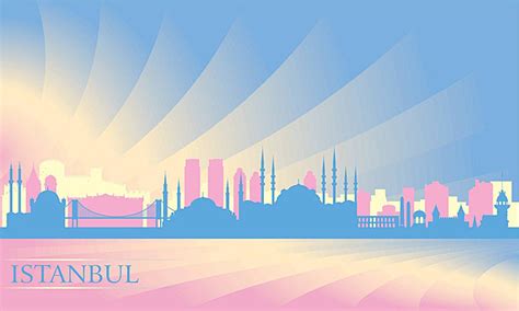 Istanbul City Skyline Cityscape Turkey Arabic Vector Cityscape Turkey