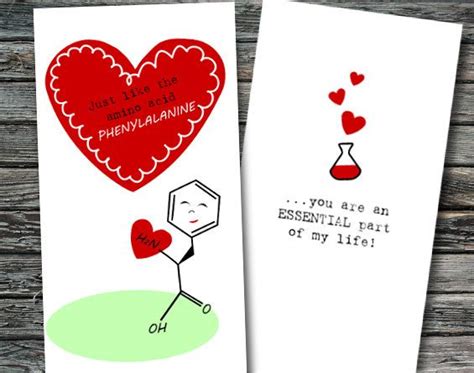 mini science valentines day cards set of 12 biology etsy canada valentine day cards science