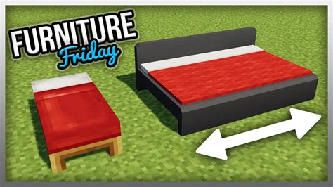 ️ Working Expandable Beds In Minecraft Furniture Fridays Youtube