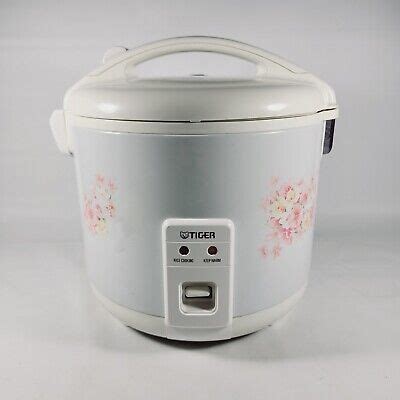 Tiger JNP 1800 10 Cup Rice Cooker And Warmer In Floral White Free
