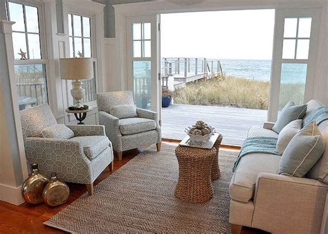 Cozy Coastal Living Room Decorating Ideas In Condo Decorating