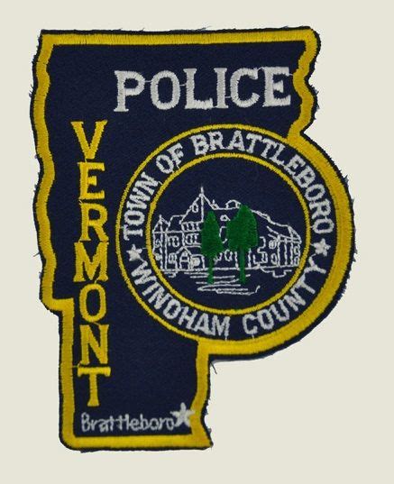 Brattleboro Pd Vt Brattleboro Recommended Reading Police Uniforms Police Patches Thin Blue