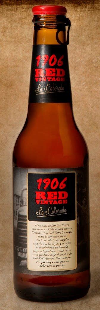 Coleccionismo Cervecero 1906 Red Vintage Botellas De Cerveza 1906