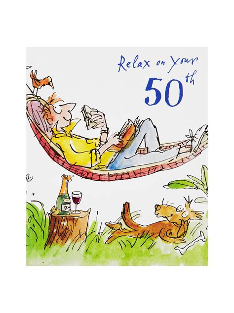 Our beautiful, custom party decorations will create a charming touch for your special occasion! Woodmansterne Man Lying in Hammock 50th Birthday Card at ...