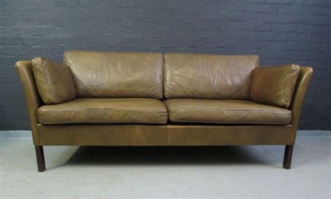 Simply choose the couch upholstery that fits your home and let your creativity run wild. Classic Danish olive green leather sofa www ...