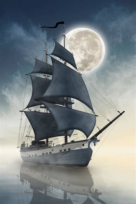 Dragons Of The Seas The Spirit Of The Pirate Ship Art Print By Moira