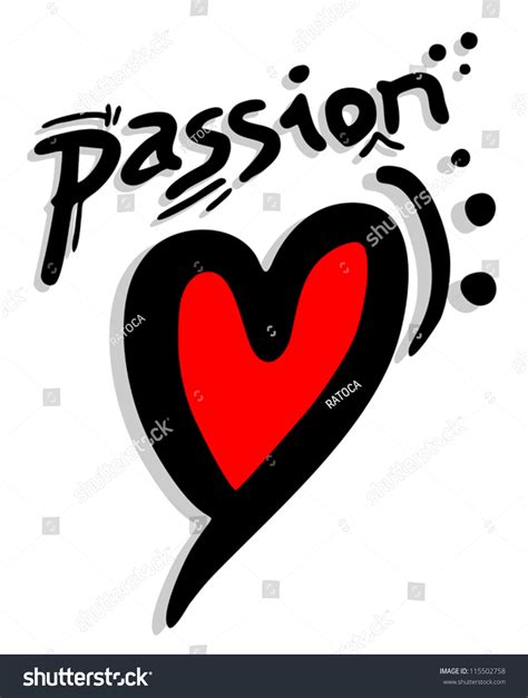 Passion Heart Stock Vector Illustration 115502758 Shutterstock