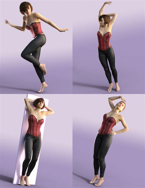 Classic Pin Up Standing Poses For Genesis 3 Females Daz 3d