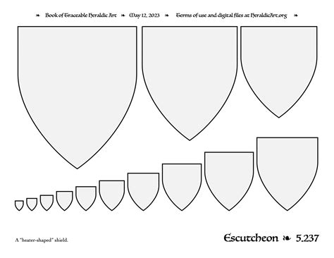 Escutcheon Traceable Heraldic Art