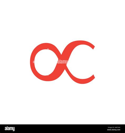 Infinity Red Icon On White Background Red Flat Style Vector