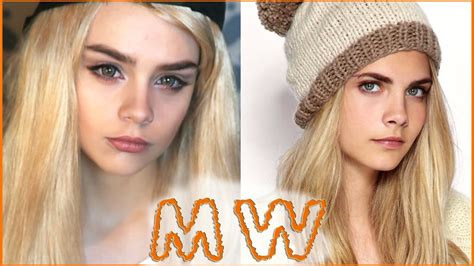 mw ♡ КАРА ДЕЛЕВИНЬ ♡ cara delevingne ♡ makeup transformation interview макияж 2014 michelle