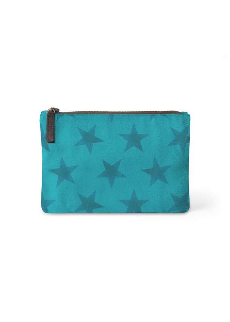 Stars 21 Blue Pouch Leather