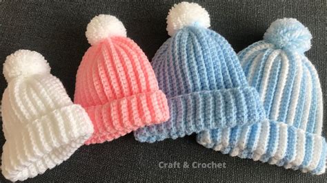 Easy Fast Crochet Baby Hat Crochet Beanie Crochet For Beginners YouTube