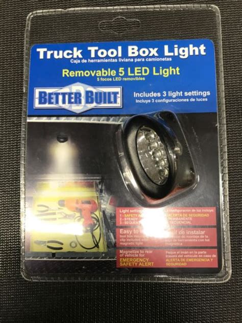 Better Built Truck Tool Box Light 29510016 Removable 5 Led New Ebay
