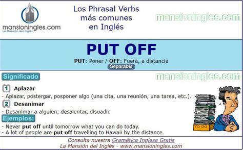 Phrasal Verbs Significado De Put Off Numeros Ordinales En Ingles
