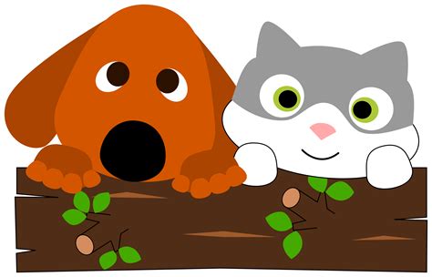 Free Dog And Cat Together Clipart