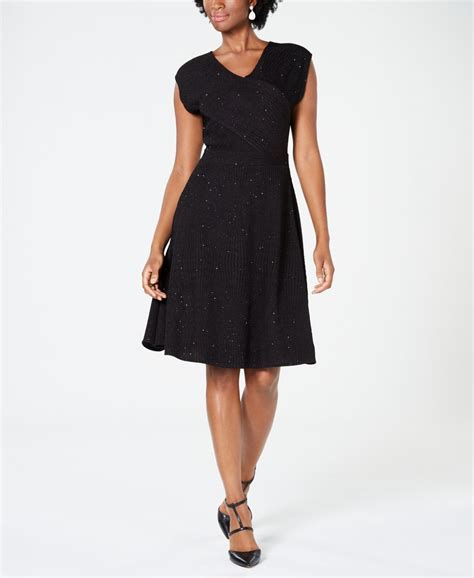 Ny Collection Petite Ribbed A Line Dress Msrp 65 Size Pxl 8a 789 New