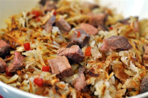 The following recipe uses a flavorful rub for adding a great crust to the prime rib as it leftover meat tastes better when heated from room temperature. Party with Leah: Prime Rib & Roasted Garlic Hash with ...