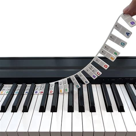 Piano Notes Guide For Beginner Removable Piano Keyboard Note Labels