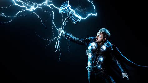 Thor With Stormbreaker Wallpapers Hd Wallpapers Id 28896
