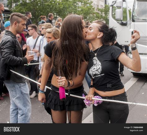 Unidentified Lesbians Kissing Image Photo Bigstock
