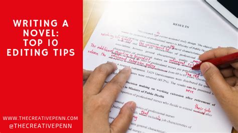 Writing A Novel Top 10 Editing Tips The Creative Penn