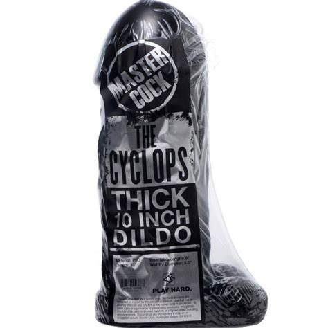 Master Cock Cyclops Thick Dildo By Xr Brands 10 Inch Black Ebay