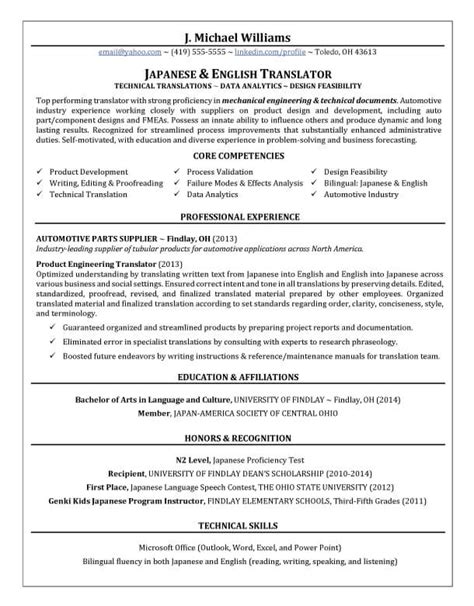 For example, the spanish sentence above could not be translated into french or german using this. Translator Resume Writing Example Success Story | TopResume