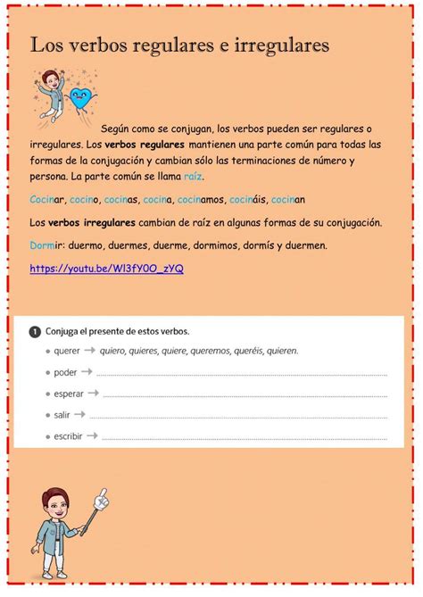 Exercise Regular And Irregular Verbs