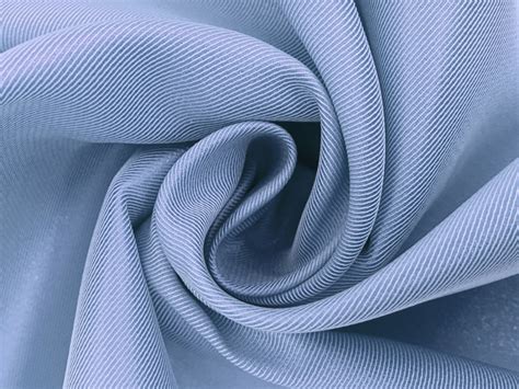 Metallic Polyester Twill In Baby Blue Bandj Fabrics