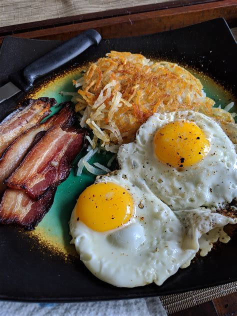 Homemade Bacon Eggs And Hash Browns Rfood