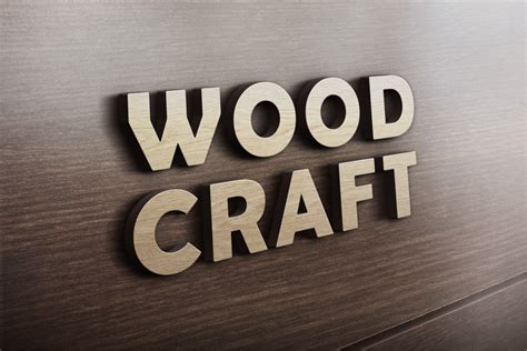 3d Wooden Logo Mockup Free Psd Files Photoshop Resources And Templates