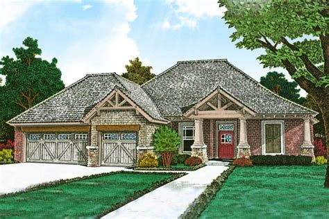 Exclusive One Story European House Plan 48530fm Architectural
