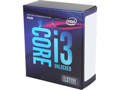 Intel Core I3 8350k Coffee Lake Quad Core 40 Ghz Lga 1151