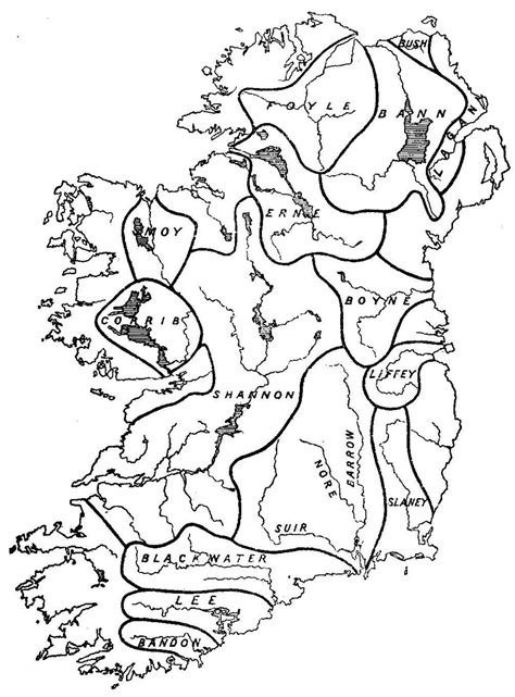 Blank Map Of Ireland With Mountains Blank Map Of Ireland With Rivers