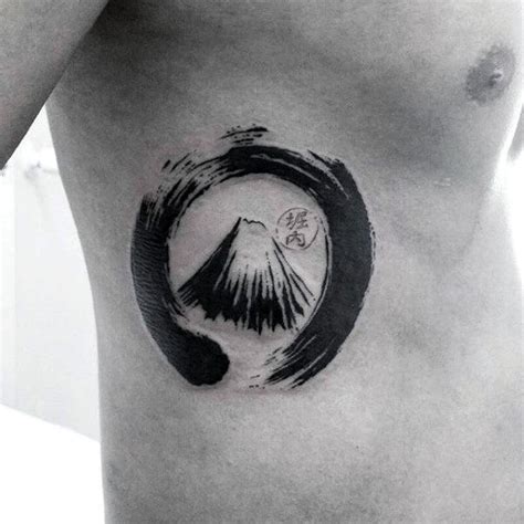 Illustration of hand drawn volcano. 60 Enso Tattoo Designs For Men - Zen Japanese Ink Ideas