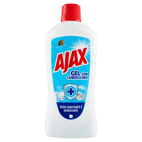 Ajax Detergente Pino Gel Con Candeggina Igienizzante E Ultrasgrassante