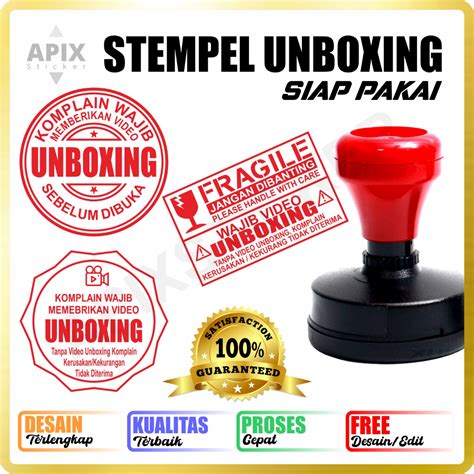 Jual Stempel Unboxing Video Paket Resi Olshop Shopee Indonesia