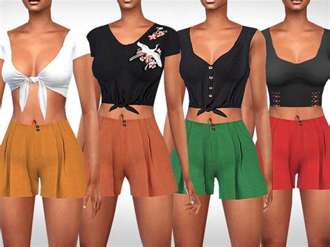Female Cotton Mesh Shorts Design By Saliwa Found In Tsr Category Sims