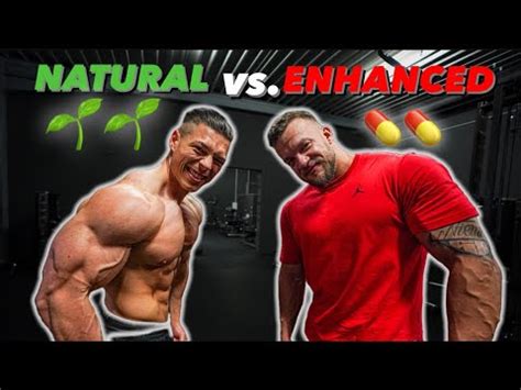 Natty vs Enhanced Bodybuilding HEFTIGES RÜCKEN BIZEPS TRAINING mit