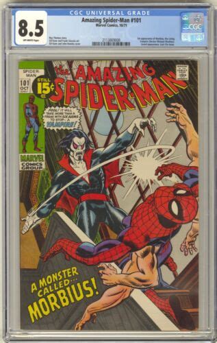 Amazing Spider Man 101 Cgc 85 High Grade Marvel Comic Key 1st Morbius