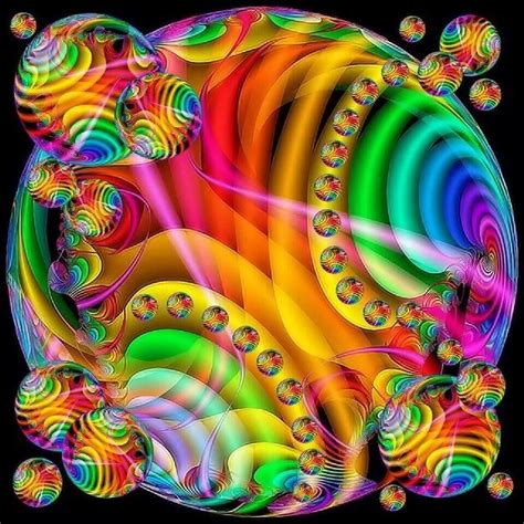 Pin By Teresa Langston On Over The Rainbow Fractal Art Colorful Art Art