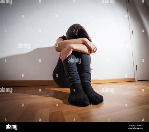 Depression Depressed Teenager Stock Photo Alamy