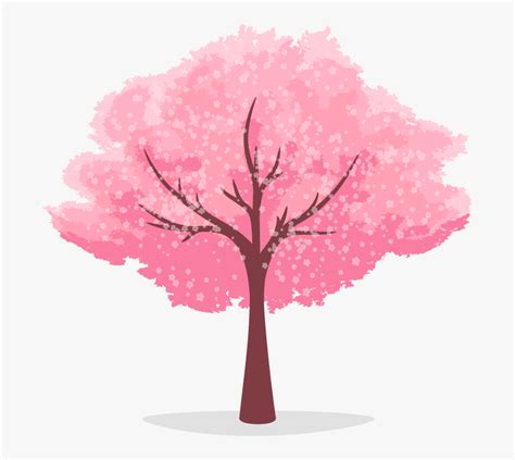 Cherry Blossom Tree Cartoon Clipart Png Download Animated Cherry