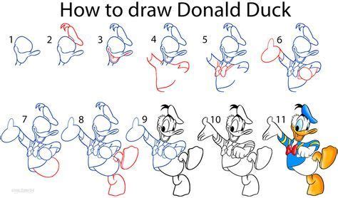 Start off with a pencil sketch. How to Draw Donald Duck Step by Step | Donald duck drawing ...