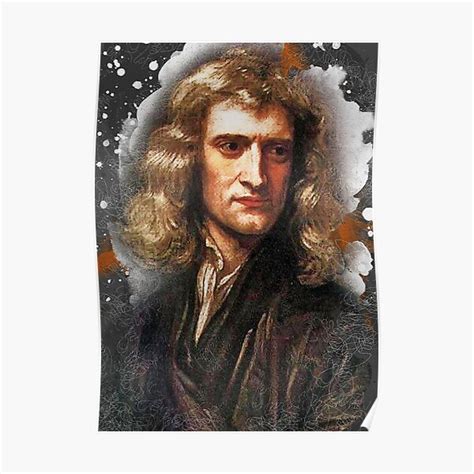 Isaac Newton Watercolor Poster For Sale By Painshop21 Redbubble