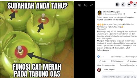 Cek Fakta Benarkah Lingkaran Merah Pada Tabung Gas Lpg Penanda Jika Ada Kebocoran Begini Faktanya