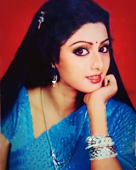 sridevi now and then sridevi in the 1980s sridevi in 2012 woman in blue