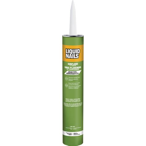 LIQUID NAILS Subfloor & Deck Interior & Exterior Construction Adhesive