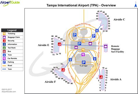 Tampa Tampa International Tpa Airport Terminal Maps
